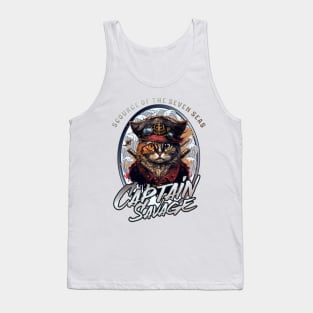 Captain Savage Pirate Kitty Tank Top